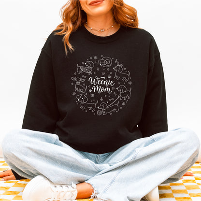 Weenie Mom Dachshund Sweatshirt – Funny Doxie Mom Gift