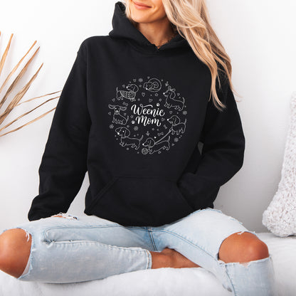 Weenie Mom Dachshund Hoodie – Funny Doxie Mom Gift