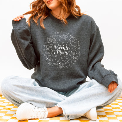Weenie Mom Dachshund Sweatshirt – Funny Doxie Mom Gift