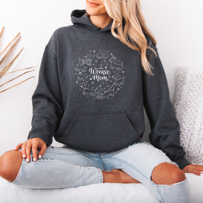 Weenie Mom Dachshund Hoodie – Funny Doxie Mom Gift