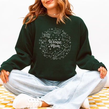 Weenie Mom Dachshund Sweatshirt – Funny Doxie Mom Gift