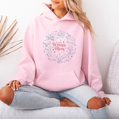 Weenie Mom Dachshund Hoodie – Funny Doxie Mom Gift