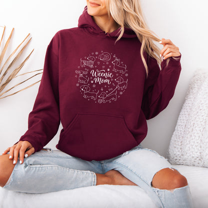 Weenie Mom Dachshund Hoodie – Funny Doxie Mom Gift
