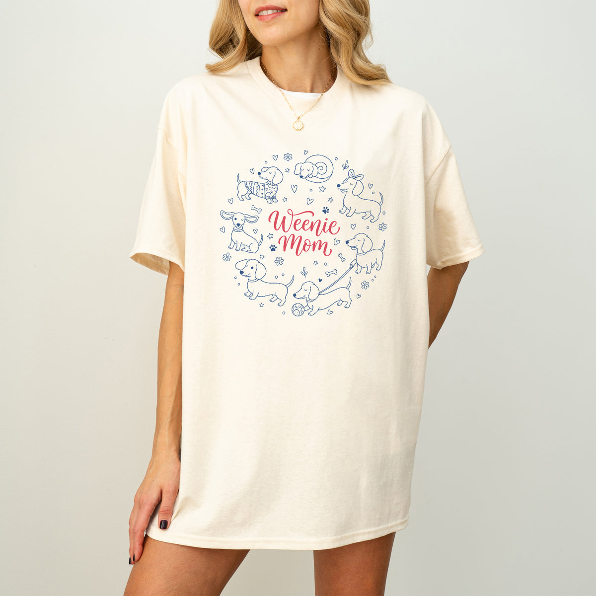 Comfort Colors Dachshund Mom Shirt - Best Gift for Doxie Mama