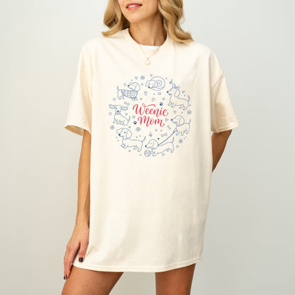 Comfort Colors Dachshund Mom Shirt - Best Gift for Doxie Mama