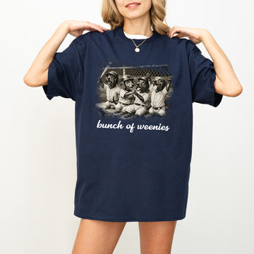 Comfort Colors Tee Funny Bunch of Weenies Dachshund Baseball Shirt