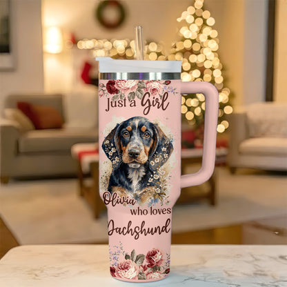 Just A Girl Who Loves Dachshund Tumbler – Personalized Gift