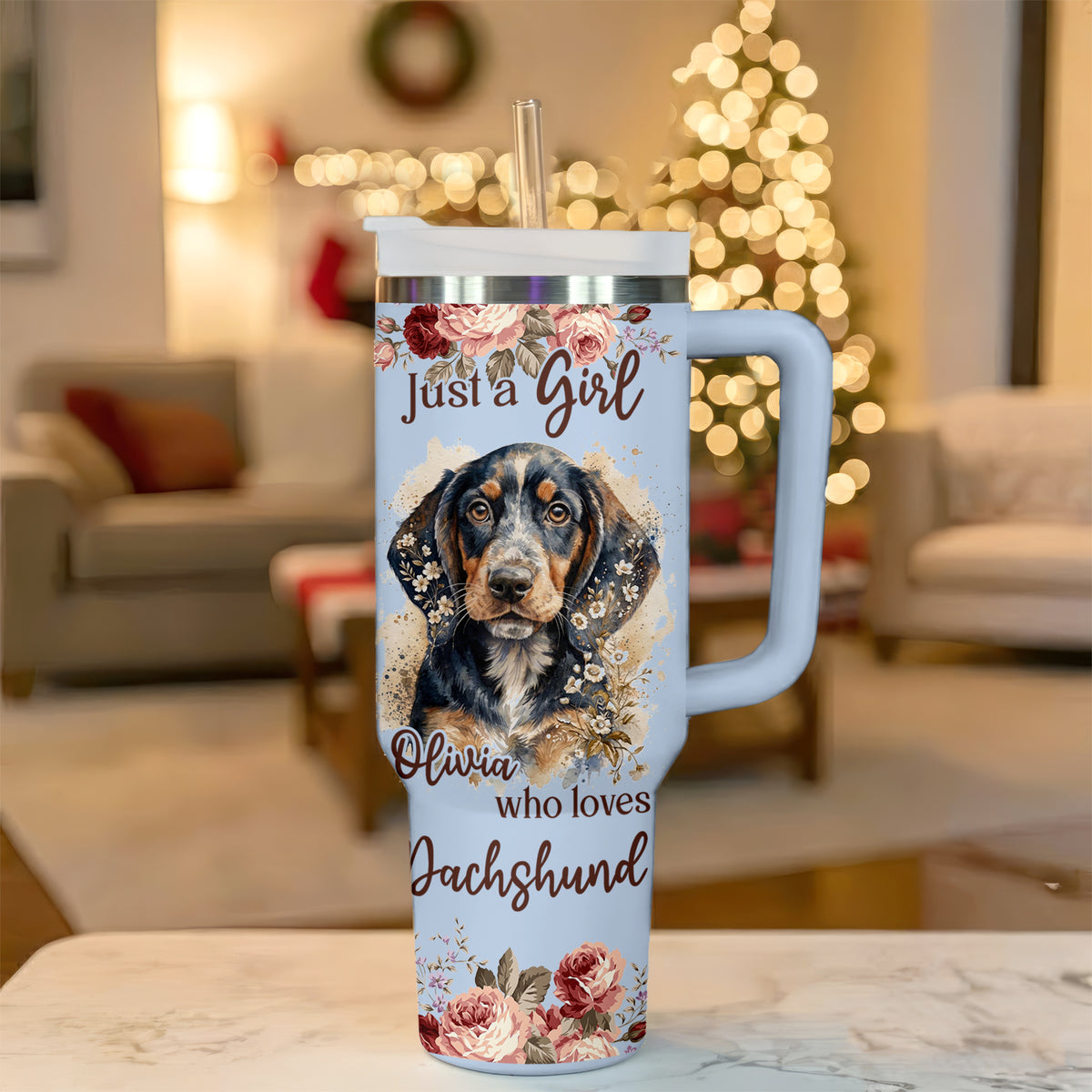 Just A Girl Who Loves Dachshund Tumbler – Personalized Gift