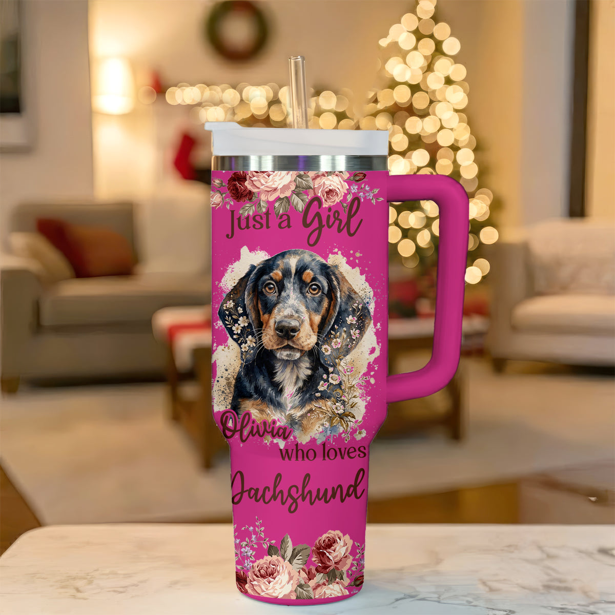 Just A Girl Who Loves Dachshund Tumbler – Personalized Gift