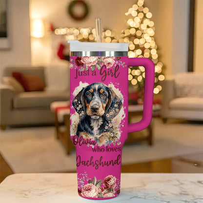 Just A Girl Who Loves Dachshund Tumbler – Personalized Gift