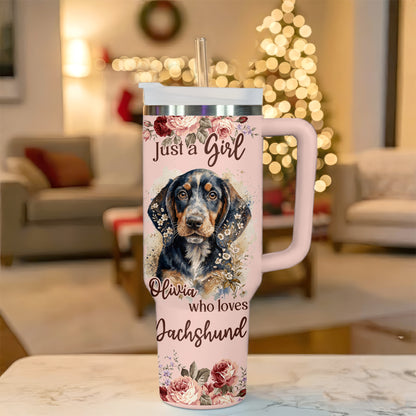 Just A Girl Who Loves Dachshund Tumbler – Personalized Gift