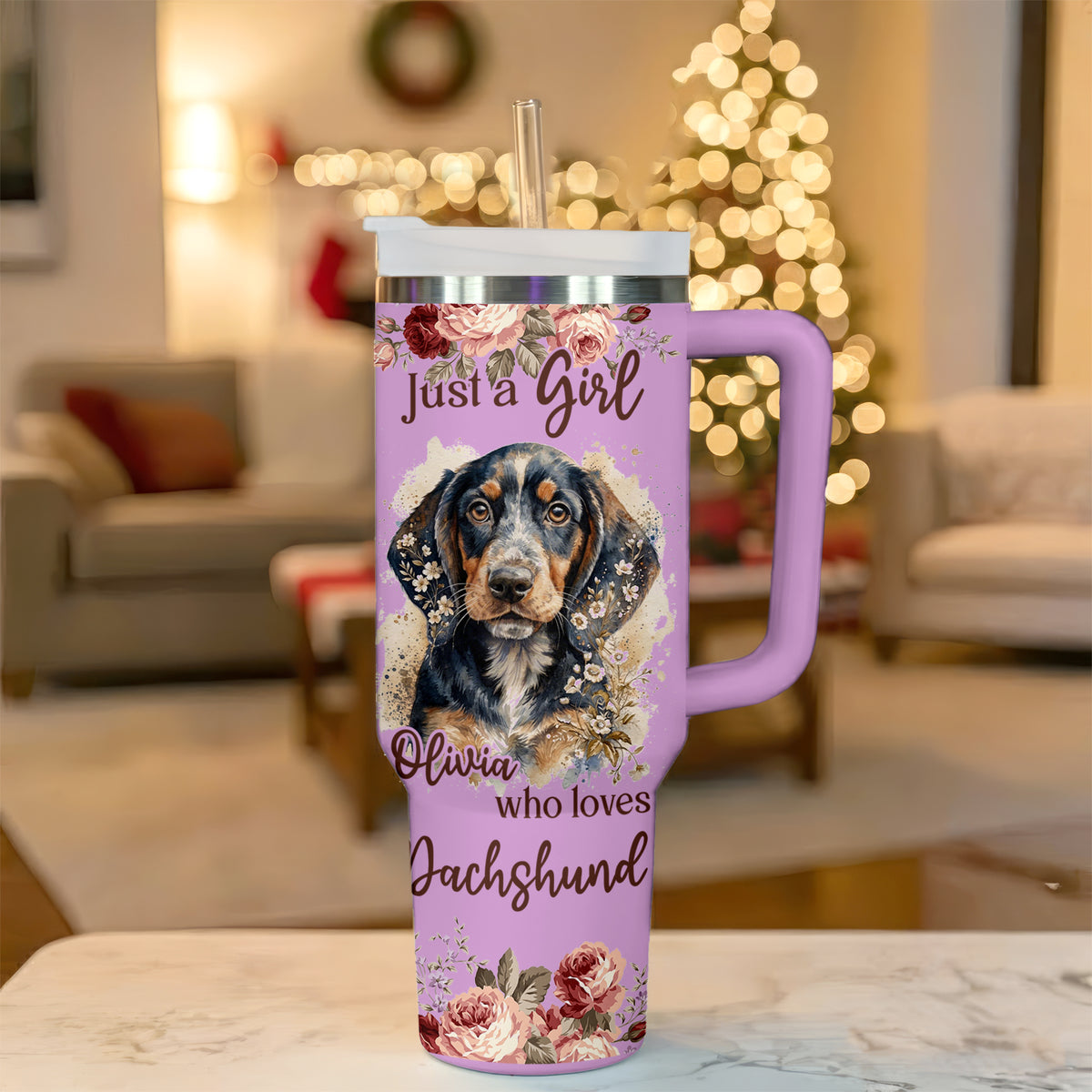 Just A Girl Who Loves Dachshund Tumbler – Personalized Gift