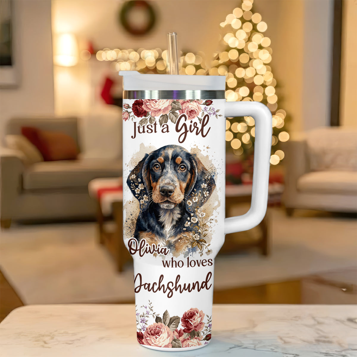Just A Girl Who Loves Dachshund Tumbler – Personalized Gift