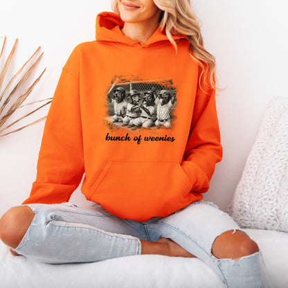 Funny Dachshund Baseball Hoodie Bunch of Weenies Dog Mom