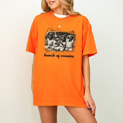 Funny Dachshund Baseball Shirt Bunch of Weenies Dog Mom Tee