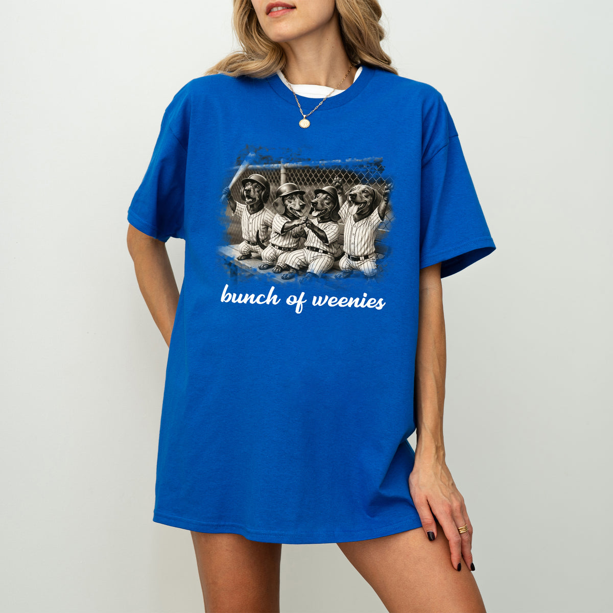 Funny Dachshund Baseball Shirt Bunch of Weenies Dog Mom Tee