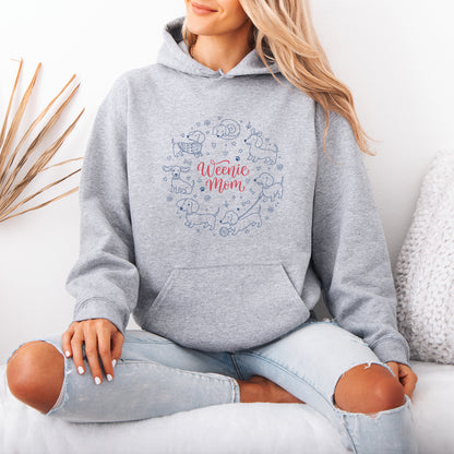 Weenie Mom Dachshund Hoodie – Funny Doxie Mom Gift