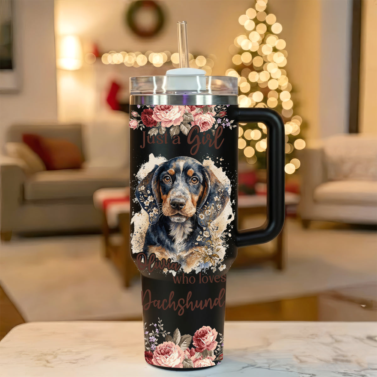 Just A Girl Who Loves Dachshund Tumbler – Personalized Gift