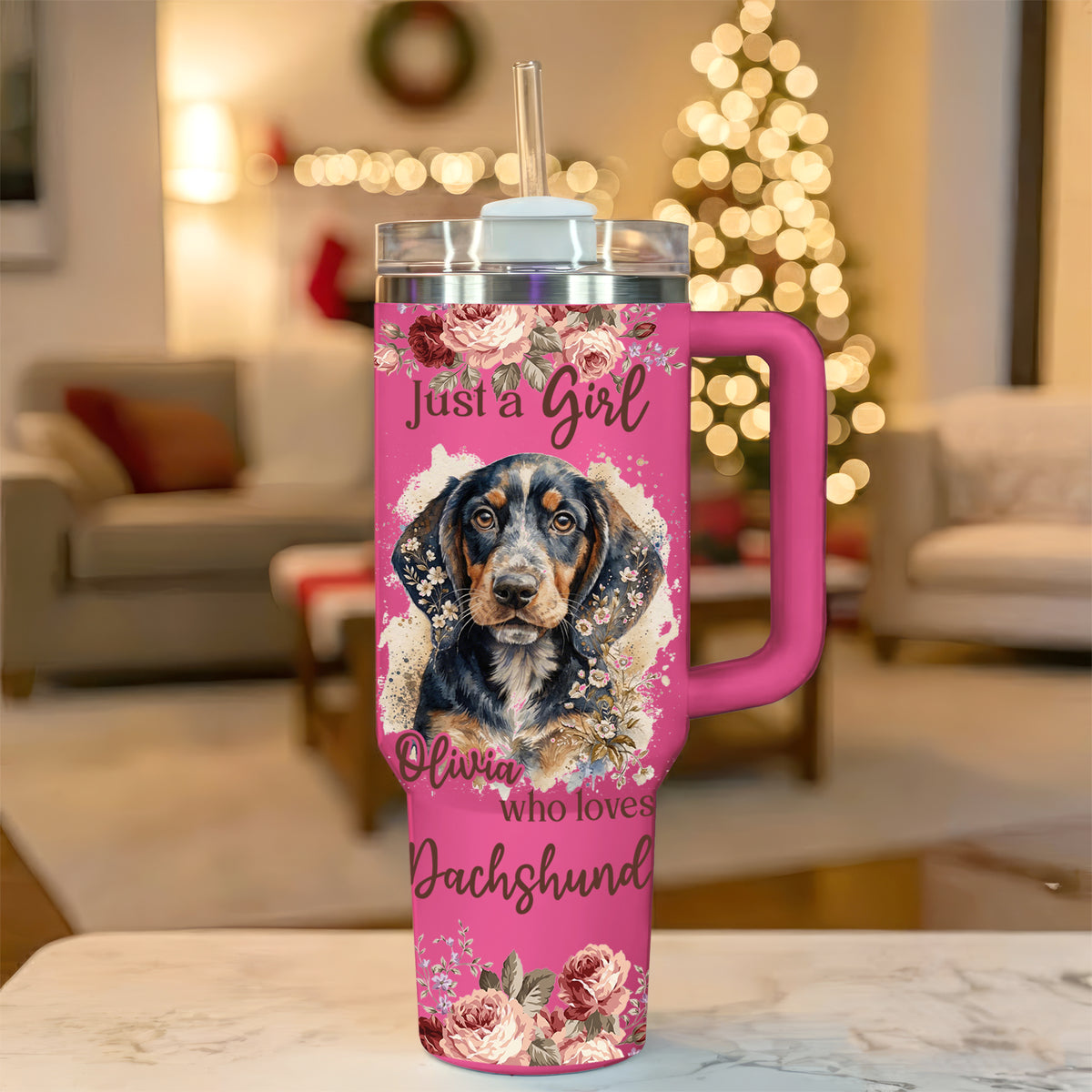 Just A Girl Who Loves Dachshund Tumbler – Personalized Gift
