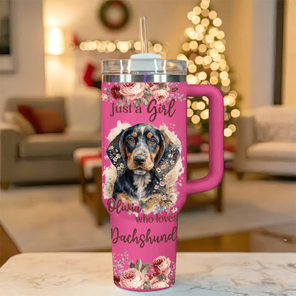 Just A Girl Who Loves Dachshund Tumbler – Personalized Gift