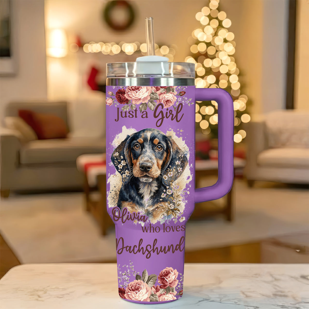 Just A Girl Who Loves Dachshund Tumbler – Personalized Gift