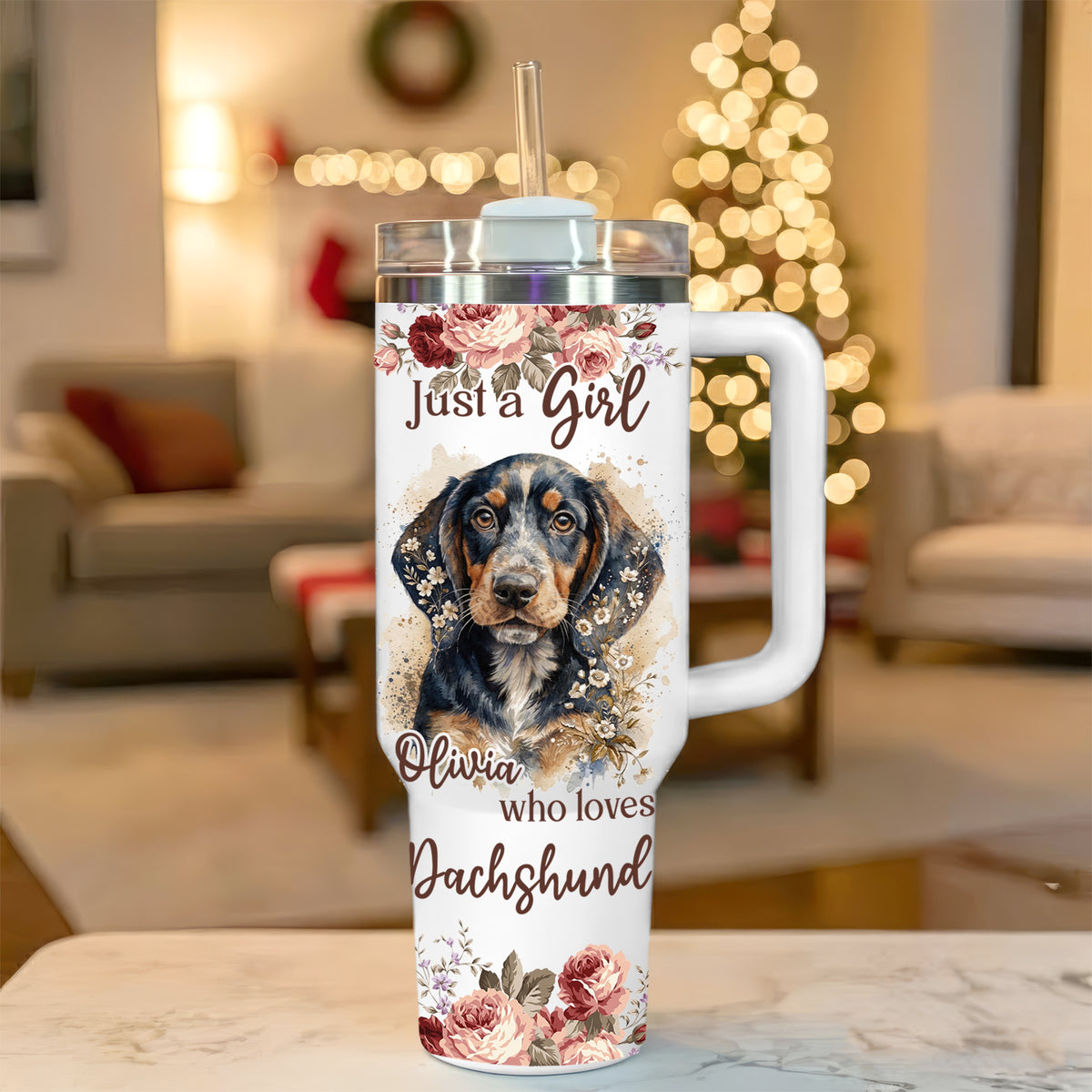 Just A Girl Who Loves Dachshund Tumbler – Personalized Gift