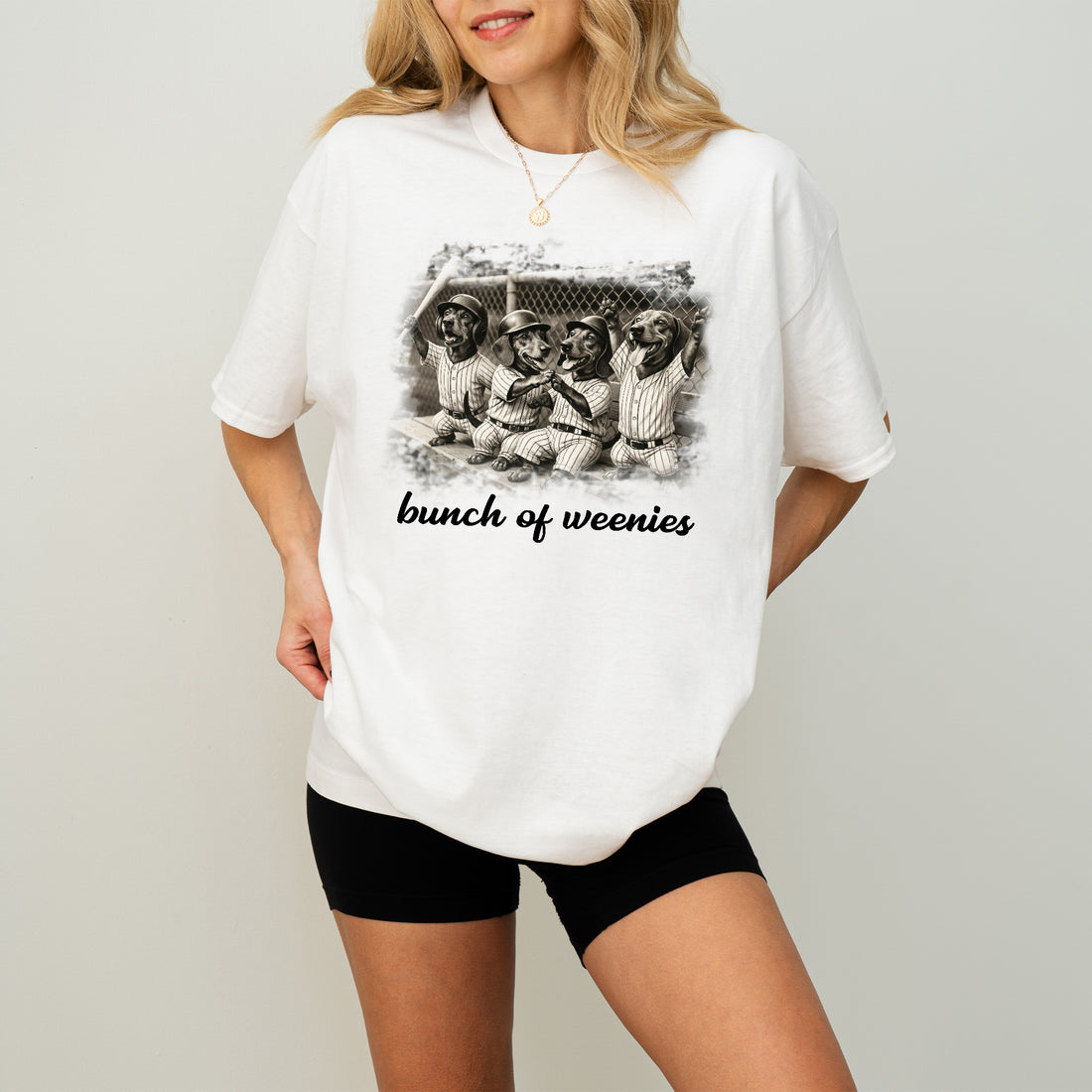 Comfort Colors Tee Funny Bunch of Weenies Dachshund Baseball Shirt