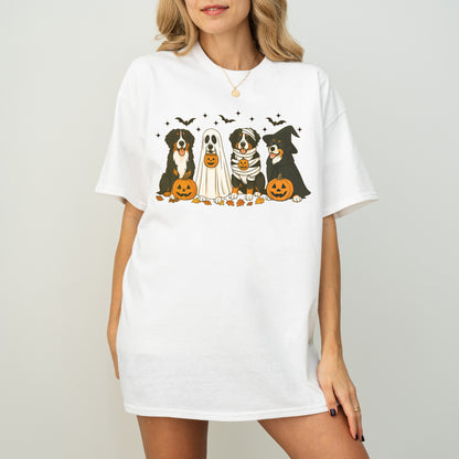 Bernese Mountain Dog Halloween Shirt – Fall Pumpkins Gift