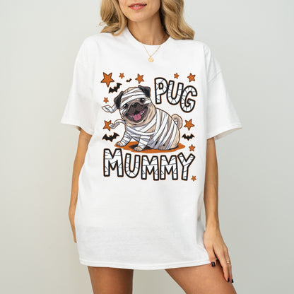 Pug Mummy Halloween Dog T-Shirt
