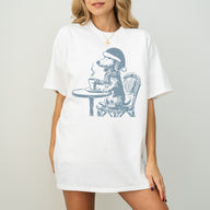 Vintage Dachshund Shirt Funny French Coffee Dog Tee