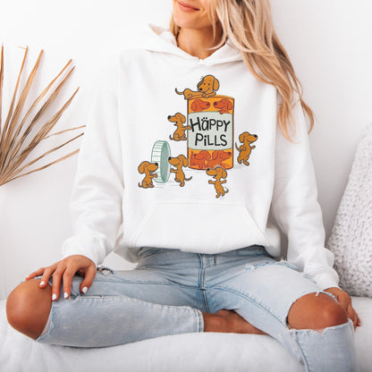 Happy Pills Dachshund Hoodie Cute Doxie Gift