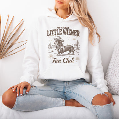 Little Wiener Fan Club Hoodie – Vintage Wiener Dog Gift