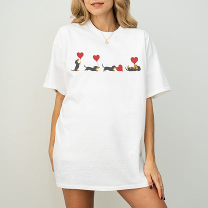 Dachshund With Heart Balloons Shirt