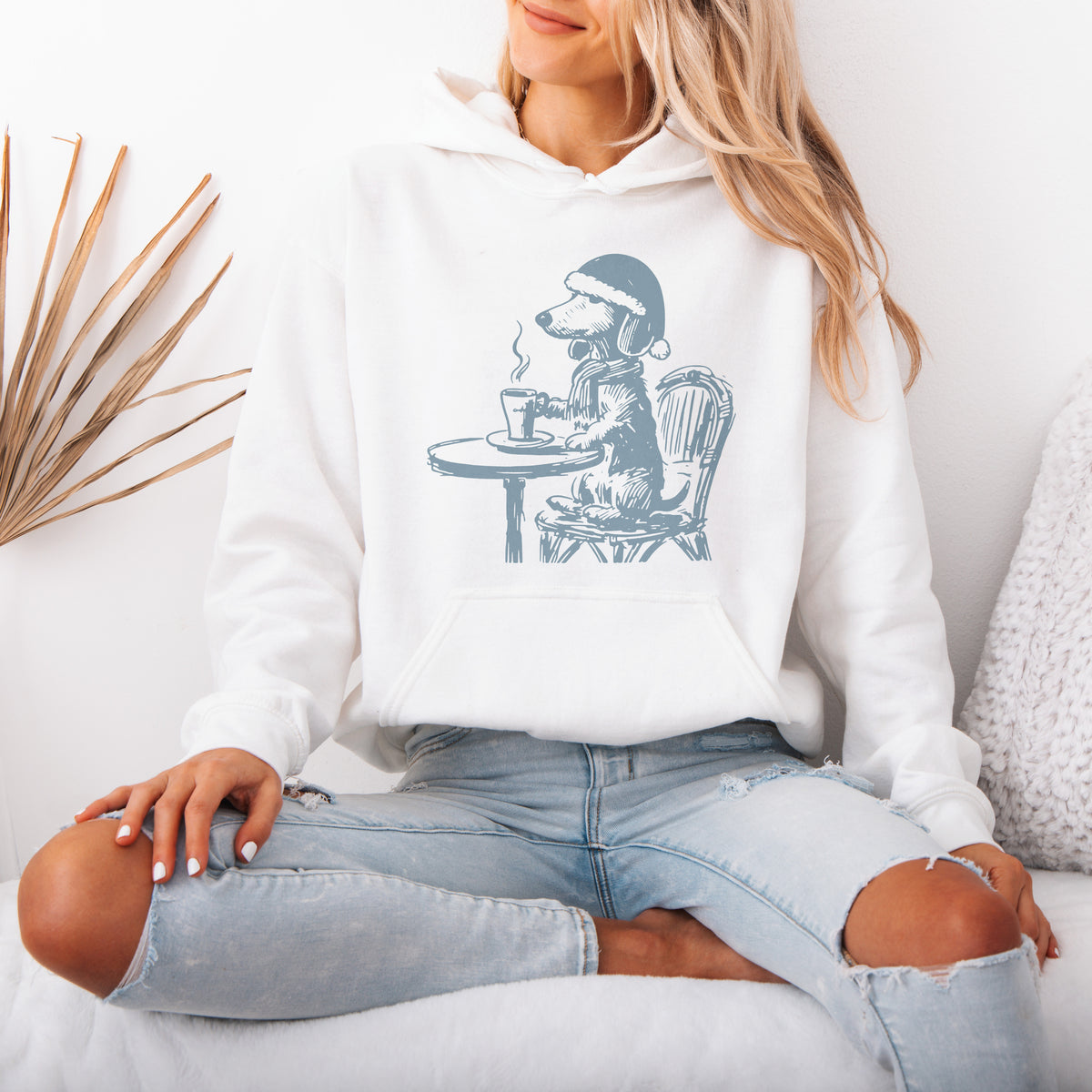 Vintage Dachshund Shirt Funny French Coffee Dog Hoodie