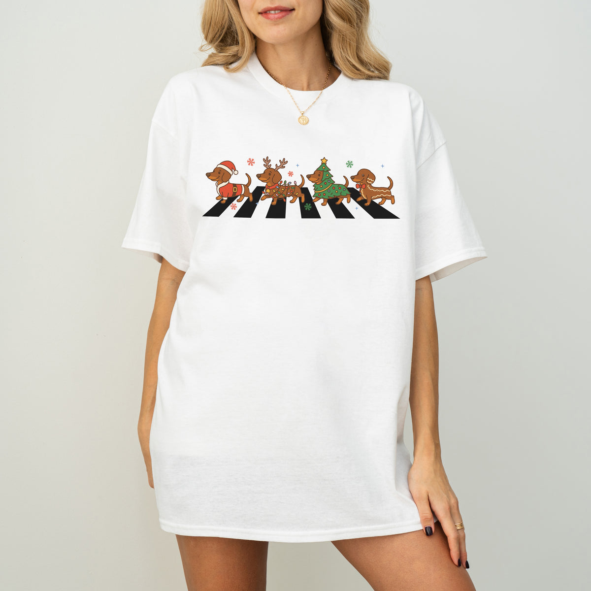 Abbey Road Dachshund Christmas Shirt