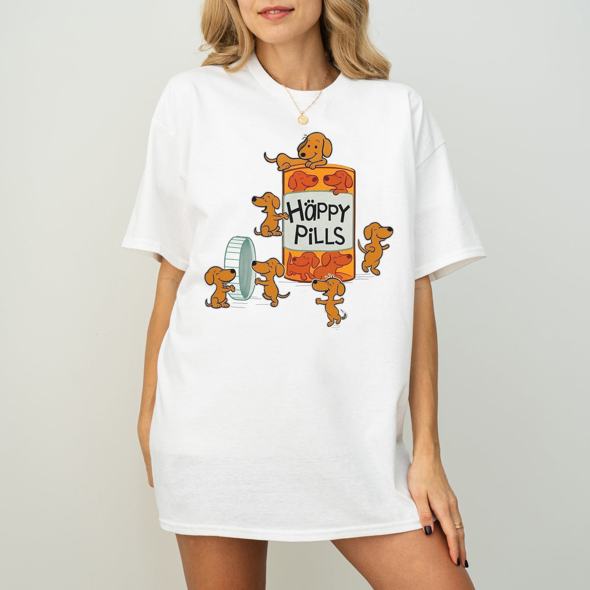 Happy Pills Dachshund Shirt Cute Doxie Gift