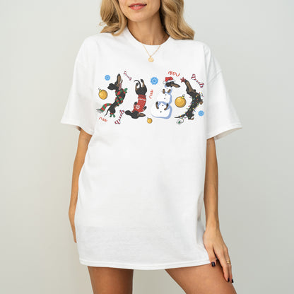 Christmas Dachshund Chaos Shirt – Funny Holiday Wiener Dog Tee