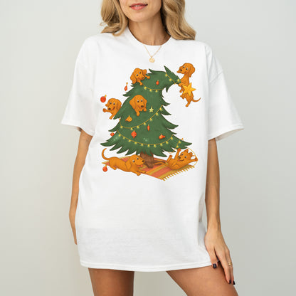 Dachshund Christmas Tree Shirt – Cute Sausage Dog Holiday Gift