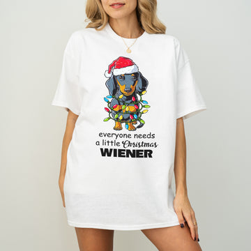 Everyone Needs a Little Christmas Wiener Dachshund Shirt – Funny Wiener Dog Holiday Tee for Dog Lovers