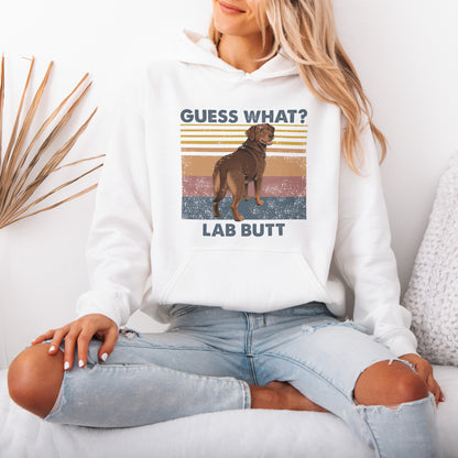 Guess What Labrador Butt Hoodie – Funny Dog Lover Gift