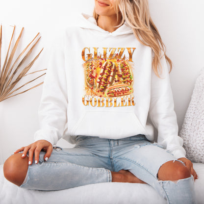 Glizzy Gobbler Hoodie Funny Hot Dog Meme Gift for Food Lovers