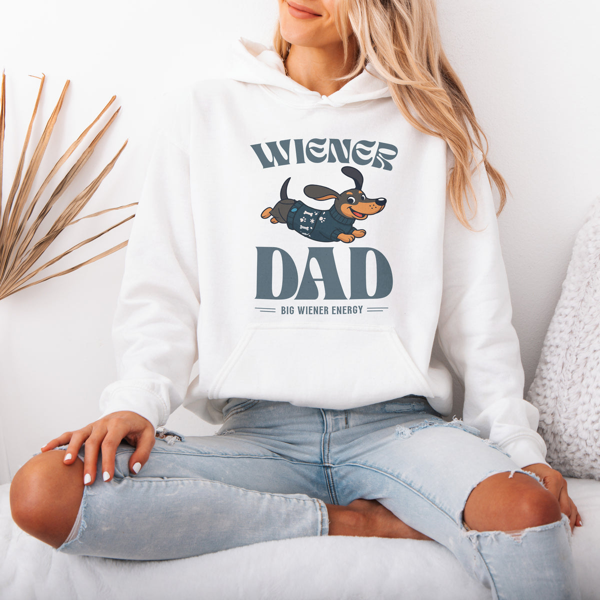 Wiener Dad Dachshund Hoodie Cute Doxie Lover Gift
