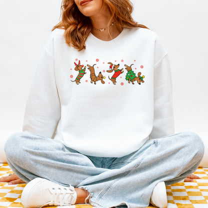 Funny Dachshund Christmas Shirt Dog Lover Gift Xmas Sweatshirt
