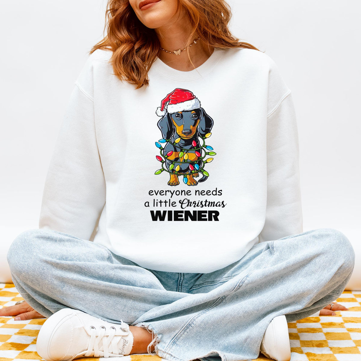Everyone Needs a Little Christmas Wiener Dachshund Sweatshirt