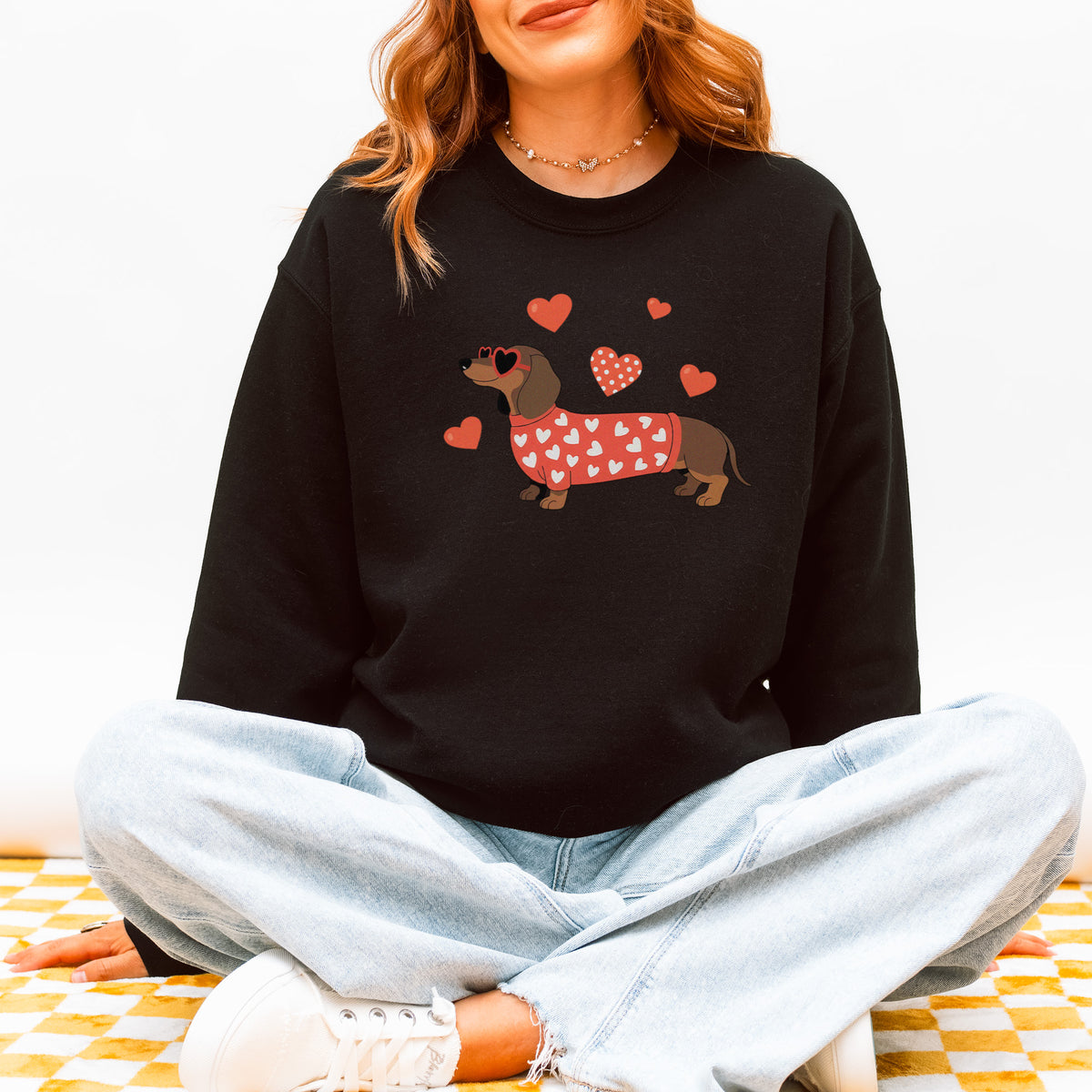 Valentine Dachshund Love Sweatshirt