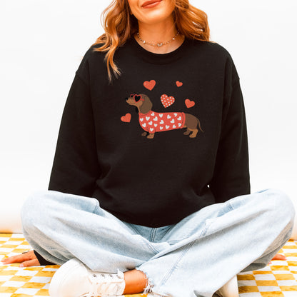 Valentine Dachshund Love Sweatshirt