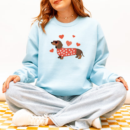 Valentine Dachshund Love Sweatshirt
