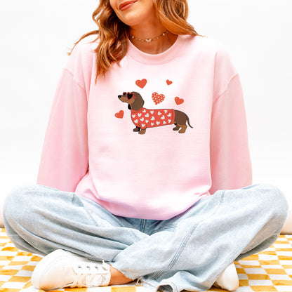 Valentine Dachshund Love Sweatshirt