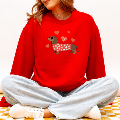 Valentine Dachshund Love Sweatshirt