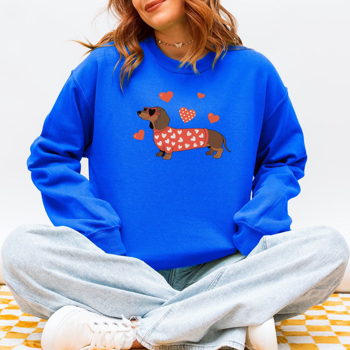 Valentine Dachshund Love Sweatshirt